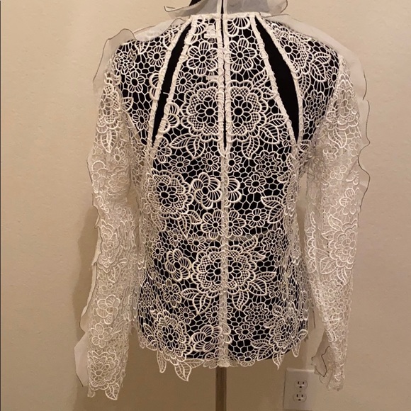 Self Portrait Lace top, like new - Picture 3 of 5